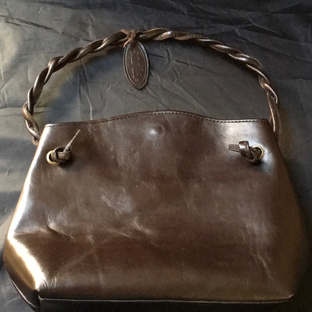 💯 Genuine Leather Sonia Vintage Twisted-Strap Bag